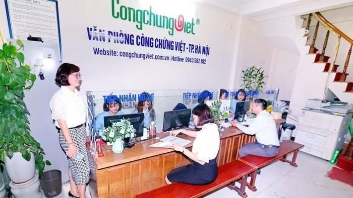 Hoạt động của Văn phòng Công chứng Việt. (Ảnh: TH)