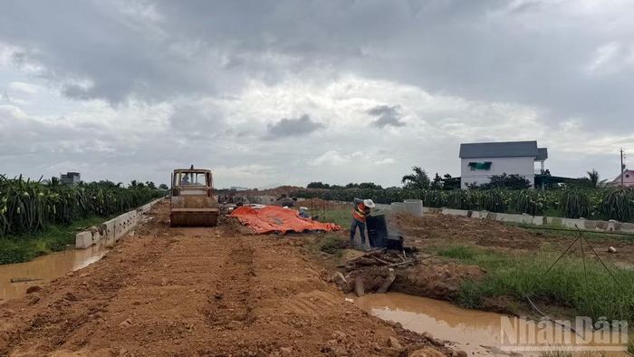 Khu tái định cư cho dự án.