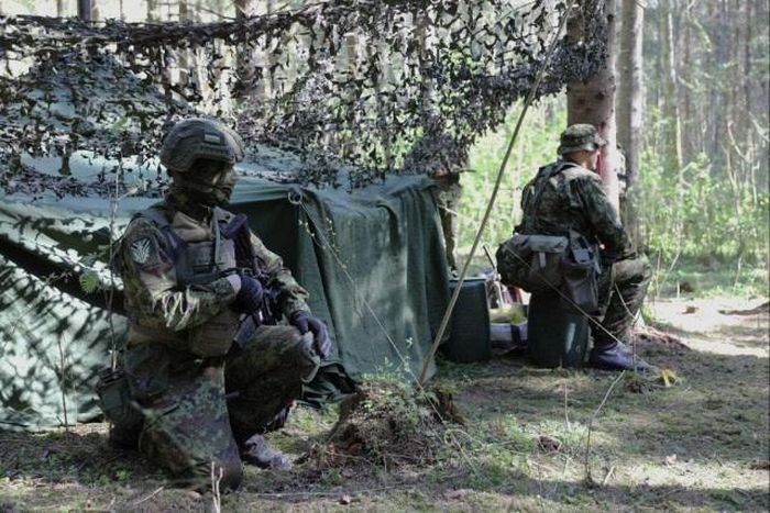 Binh sĩ Estonia trong một cuộc tập trận. Ảnh: Army.mil