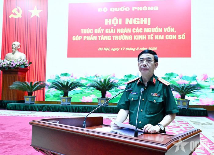 Đại tướng Phan Văn Giang phát biểu chỉ đạo.