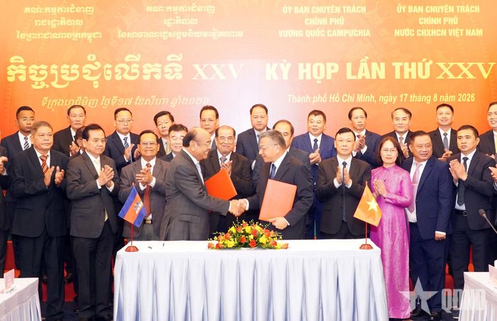 Hai bên ký kết biên bản kỳ họp lần thứ XXV.