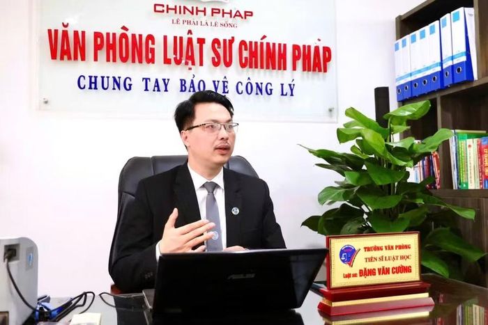 TS Luật sư Đặng Văn Cường, Văn phòng Luật sư Chính Pháp.