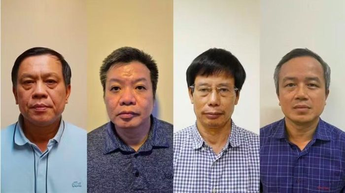Các bị cáo Nguyễn Bá Hoan, Tống Hải Nam, Nguyễn Gia Liêm, Phạm Viết Hương.