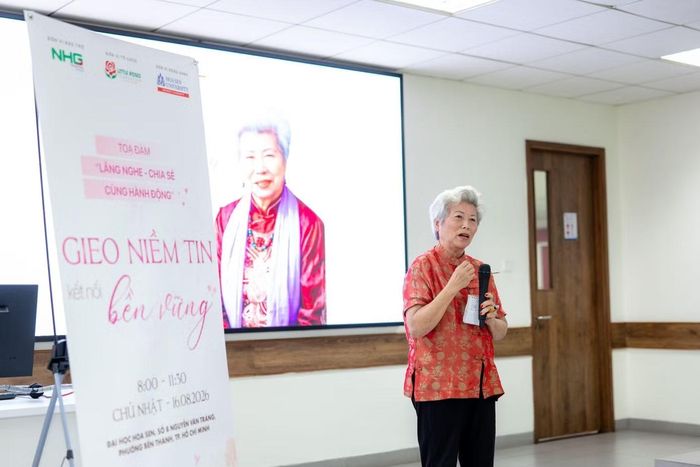 Bà Phùng Thị Lệ Lý chia sẻ về những trăn trở trong việc xây dựng đội ngũ thiện nguyện tại Việt Nam