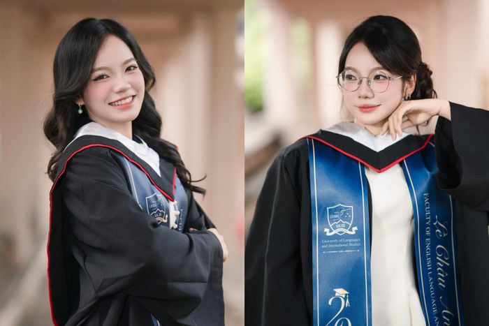 Phương Anh (bên trái) và Châu Anh (bên phải). Ảnh: NVCC
