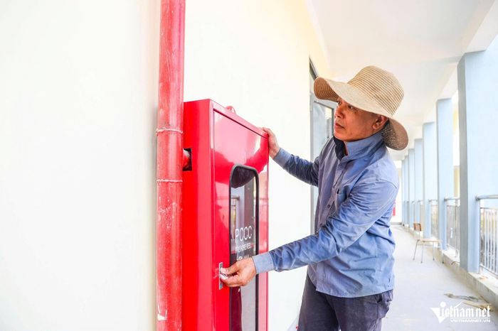 Hệ thống phòng cháy chữa cháy cũng đã hoàn thiện.
