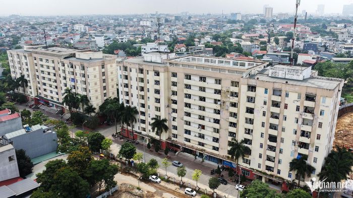 Chung cư sinh viên khu đô thị Minh Phương có 2 tòa nhà cao tầng với tổng cộng gần 700 phòng ở. Ảnh: ĐH