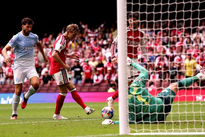 Arsenal hoàn toàn áp đảo Man City. Ảnh: X/Arsenal