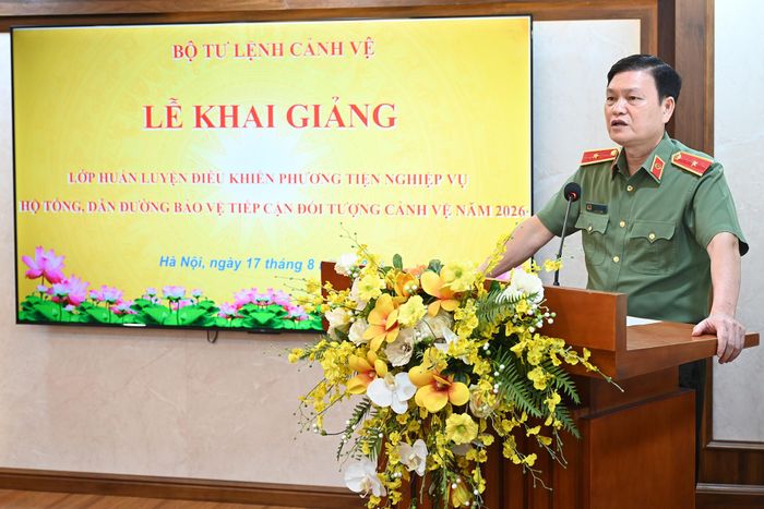 Thiếu tướng Võ Anh Tuấn, Phó Tư lệnh Bộ Tư lệnh Cảnh vệ. Ảnh: Hải Đường