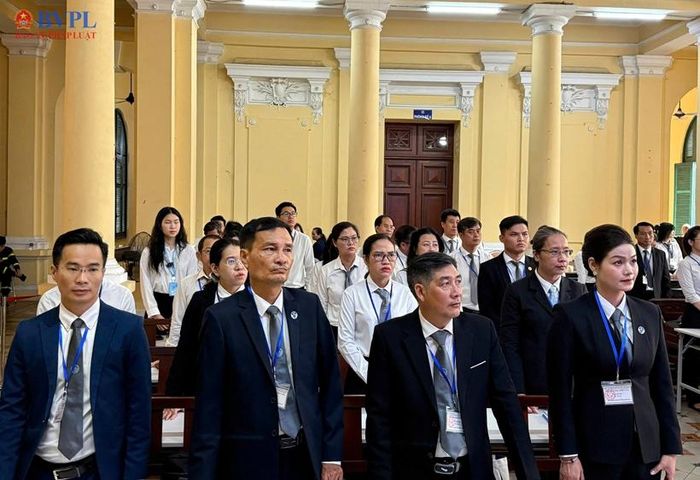  Luật sư bào chữa cho các bị cáo tại phiên tòa.