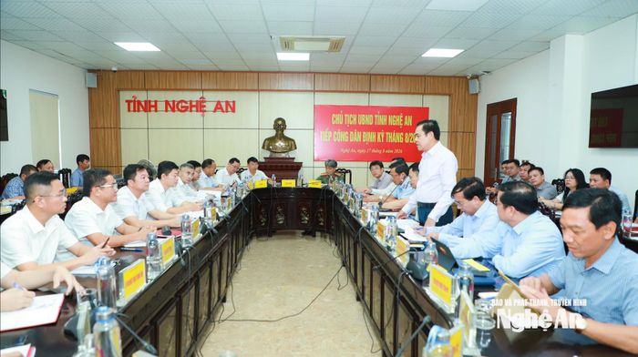 Quang cảnh phiên tiếp công dân. Ảnh: Thành Duy