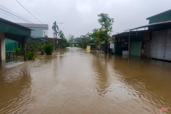 Mưa lớn có thể gây ngập lụt cho một số khu vực ở Hà Tĩnh (Ảnh tư liệu).