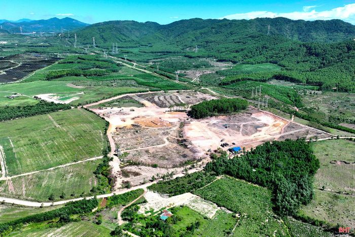 Khu vực dự kiến triển khai dự án nằm tại thôn Thiện Nộ (xã Cẩm Xuyên)