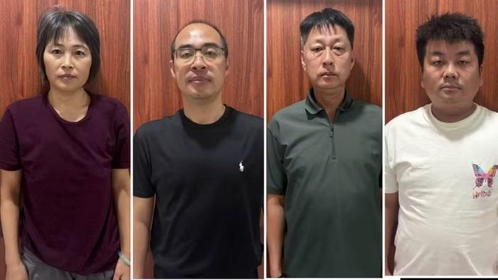 Các đối tượng quốc tịch Trung Quốc trốn truy nã tại Đà Nẵng. (Nguồn: Công an thành phố Đà Nẵng)