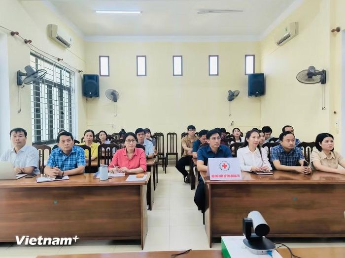 Điểm cầu trực tuyến ở tỉnh Quảng Trị. (Ảnh: Ban Tổ chức)