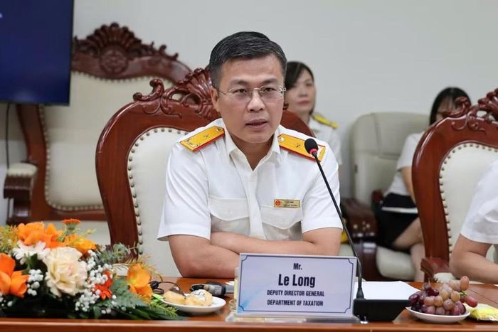 Phó Cục trưởng Cục Thuế Lê Long cho biết số thu từ nhóm doanh nghiệp lớn chiếm khoảng 25% tổng thu nội địa. (Ảnh: Cục Thuế)