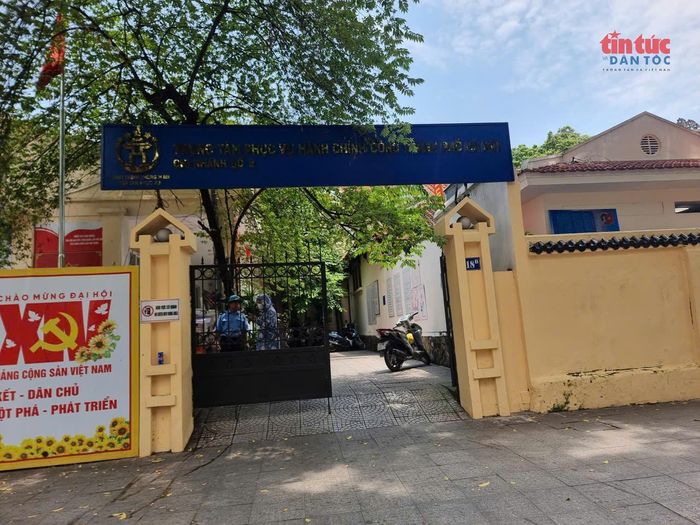 Điểm dịch vụ công tại phường Ba Đình.