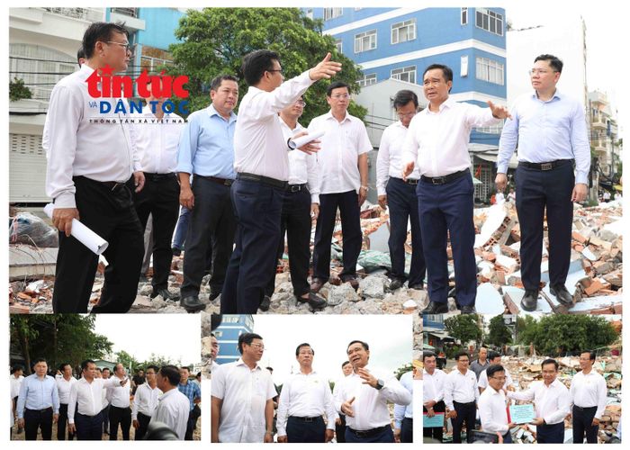 Chủ tịch UBND TP Hồ Chí Minh kiểm tra tiến độ bàn giao mặt bằng dự án rạch Xuyên Tâm qua địa bàn 4 phường: Gia Định, Bình Thạnh, Bình Lợi Trung và An Nhơn.