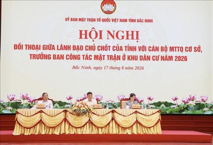 Các đại biểu chủ trì Hội nghị. Ảnh: Thanh Thương/TTXVN
