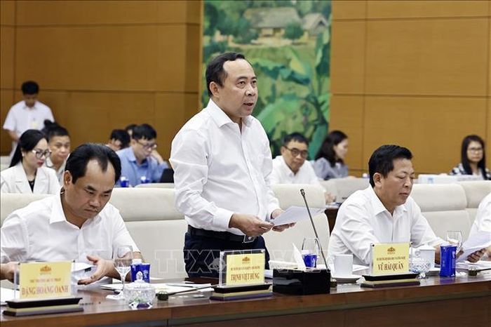 Bộ trưởng Bộ Khoa học và Công nghệ Vũ Hải Quân phát biểu. Ảnh: Doãn Tấn/TTXVN