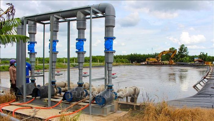 Hệ thống xử lý nước thải chế biến tinh bột sắn của Công ty Trách nhiệm hữu hạn MTV Định Khuê (xã Tân Châu, Tây Ninh).