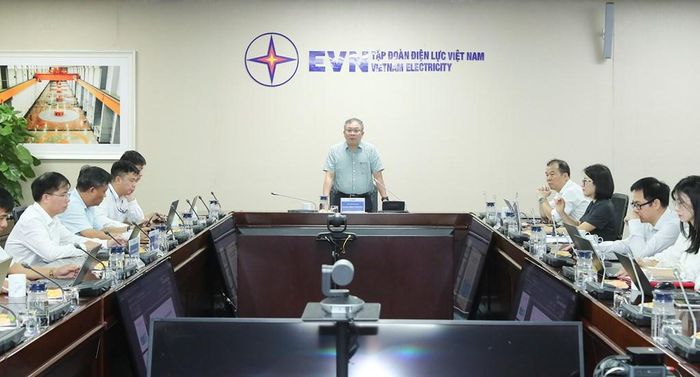 Phó Tổng giám đốc EVN Phạm Hồng Phương phát biểu tại chương trình. Ảnh: Bích Hồng/Bnews/Vnanet.vn