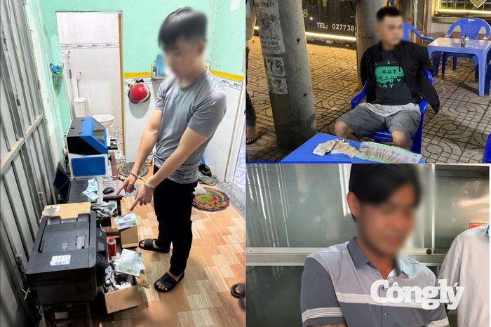 Các đối tượng bị bắt giữ.