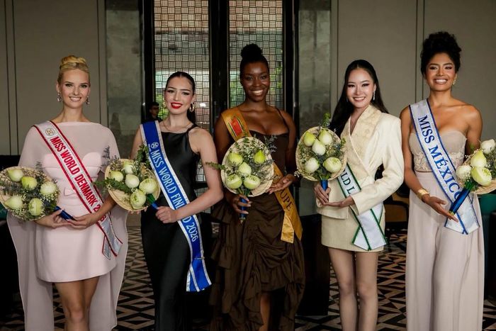 Các hoa hậu dự thi Miss World 2026 được chào đón nồng nhiệt tại Hạ Long. Ảnh: Miss World