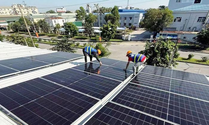 Lắp đặt điện mặt trời tại Công ty trách nhiệm hữu hạn Cayi Technology Việt Nam, Khu công nghiệp Yên Phong II-C.
