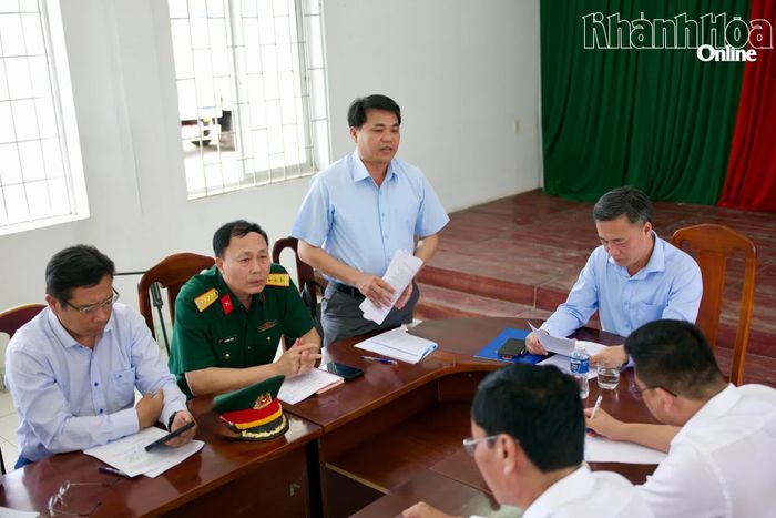 Lãnh đạo Sở Nông nghiệp và Môi trường báo cáo công tác phòng, chống thiên tai năm 2026.