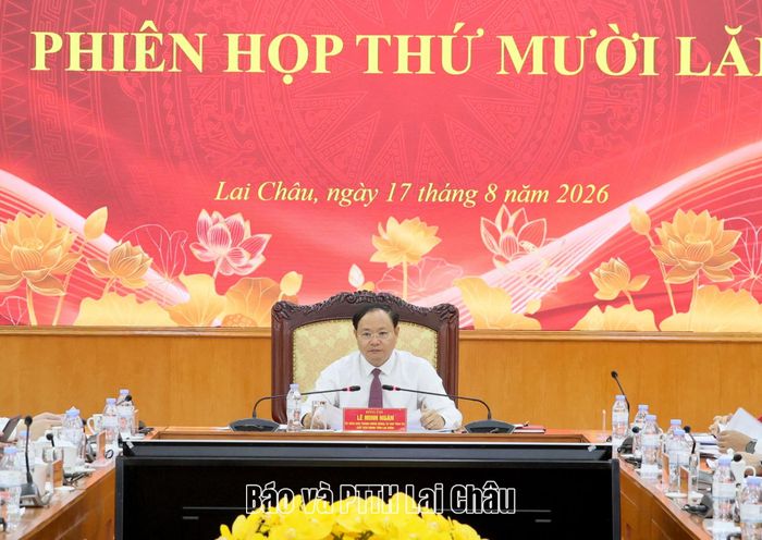 Đồng chí Bí thư Tỉnh uỷ, Chủ tịch HĐND tỉnh Lê Minh Ngân phát biểu kết luận phiên họp. 