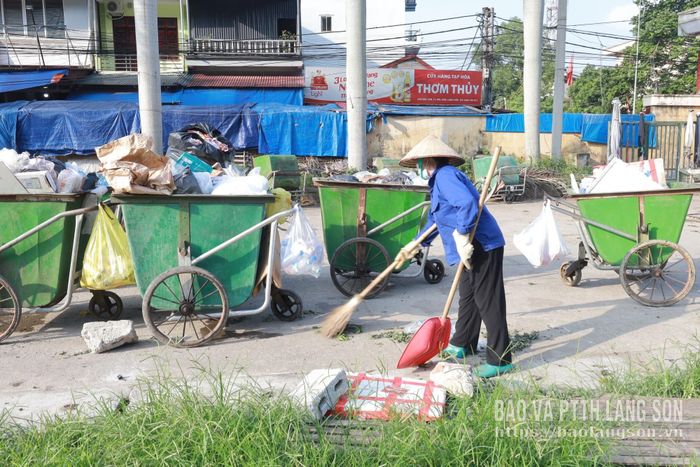 Hoạt động thu gom rác thải trên địa bàn xã Bắc Sơn