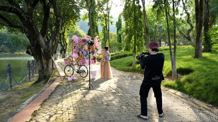 Mùa thu có ánh nắng đẹp.