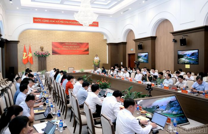 Quang cảnh buổi làm việc.