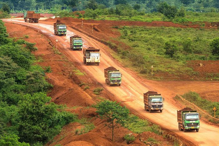 Mặt bằng khai thông, giúp công ty chủ động bố trí khai trường, bảo đảm nguồn nguyên liệu ổn định