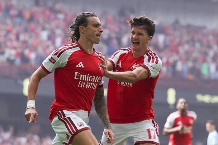 Arsenal đánh bại Man City 3-0. Ảnh: Getty.