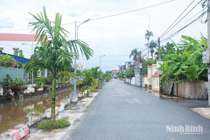 Diện mạo khang trang, sạch đẹp của thôn Thái Lãng, xã Trực Ninh.