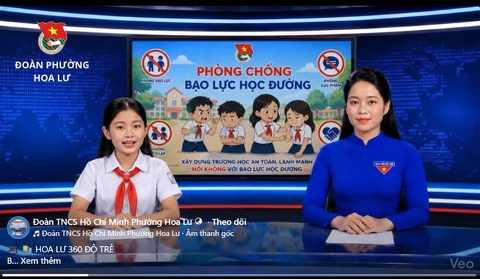 Mô hình Bản tin số - Hoa Lư 360 độ Trẻ của Đoàn Thanh niên phường Hoa Lư ứng dụng trí tuệ nhân tạo vào hoạt động thông tin, tuyên truyền.