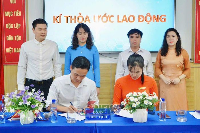 Công ty Mầm Lộc Sơn La ký kết thỏa ước lao động tập thể.