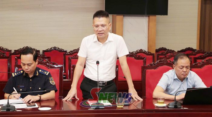 Lãnh đạo Ngân hàng Nhà nước khu vực III phát biểu tại cuộc làm việc.