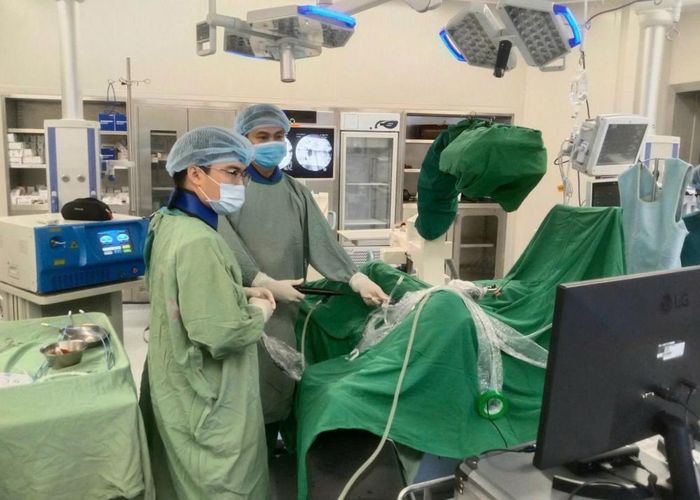 Ca phẫu thuật kỹ thuật cao tại Bệnh viện đa khoa Kiên Giang (ảnh bệnh viện cung cấp)