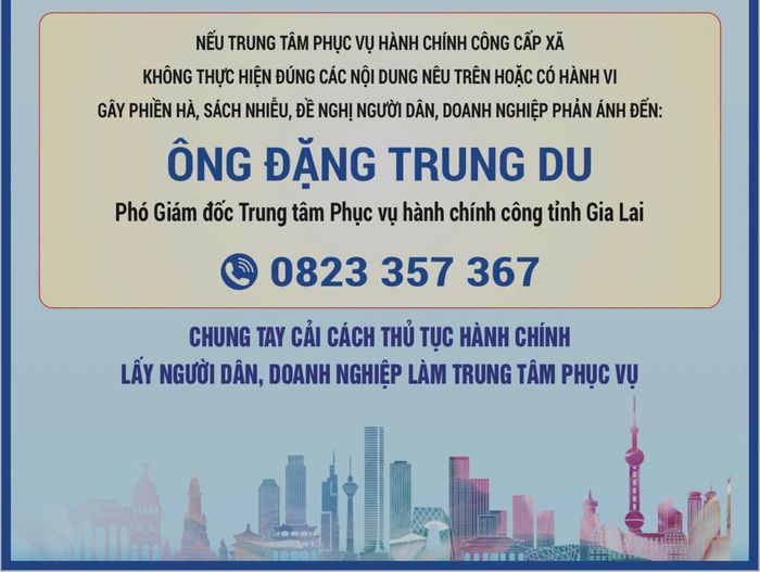Văn phòng UBND tỉnh Gia Lai công khai đầu mối phản ánh đến người dân, doanh nghiệp khi bị phiền hà, sách nhiễu.