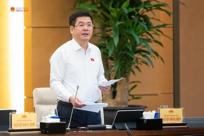 Phó Chủ tịch Quốc hội Nguyễn Hồng Diên điều hành nội dung phiên họp