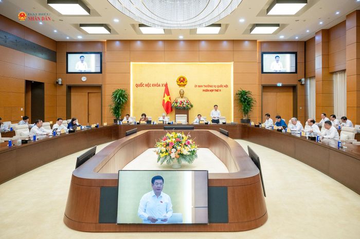 Phó Chủ tịch Quốc hội Nguyễn Hồng Diên phát biểu kết luận nội dung làm việc