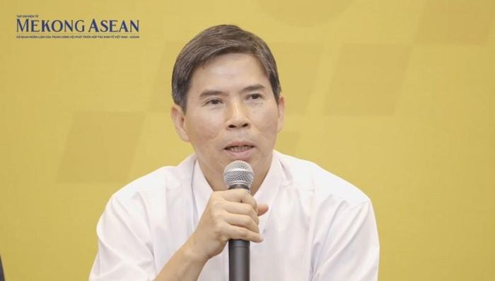 Ông Nguyễn Đức Tài phát biểu tại ĐHĐCĐ MWG 2026 diễn ra chiều hồi tháng 4. Ảnh: Phạm Ngọc/Mekong ASEAN.
