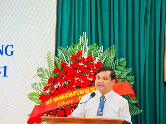 Luật sư Vũ Trung Kiên, Chủ nhiệm Đoàn Luật sư tỉnh Tuyên Quang phát biểu tại Đại hội