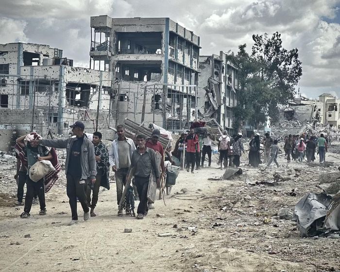 Người Palestine ở dải Gaza mòn mỏi chờ đợi hoà bình. Ảnh: Anadolu