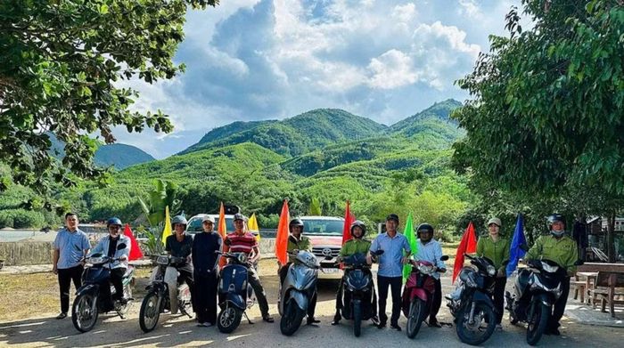 Đoàn tuyên truyền tại xã Duy Xuyên, TP Đà Nẵng.