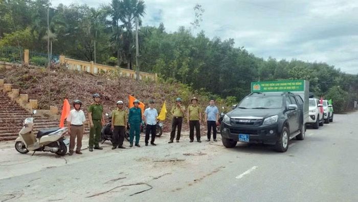 Đoàn tuyên truyền tại xã Hòa Vang, TP Đà Nẵng.