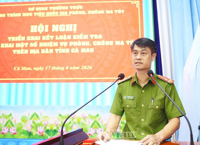 Thượng tá Lê Mạnh Hà, Phó Trưởng phòng 4, Cục Cảnh sát điều tra tội phạm về ma tuý, Bộ Công an, thông tin kết quả làm việc với UBND các xã.